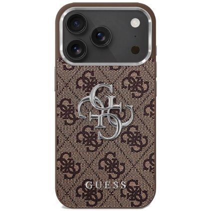 Guess Puzdro Big 4G Classic Logo iPhone 17 hnedé