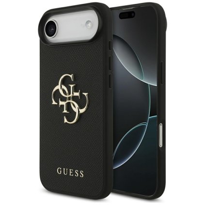 Guess Hardcase 4G Grained Big and Classic Logo iPhone 17 Air cierne puzdro