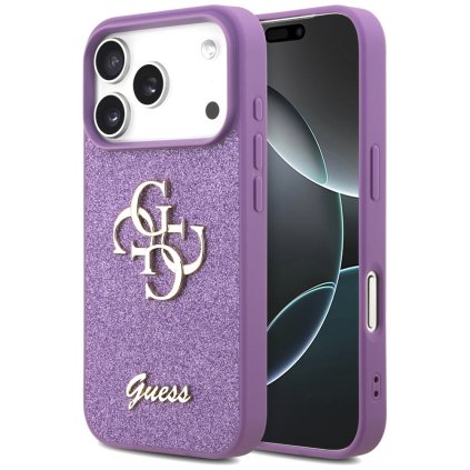 Guess Fixed Glitter Big 4G GUHCP17LHG4SGL puzdro iPhone 17 Pro lila