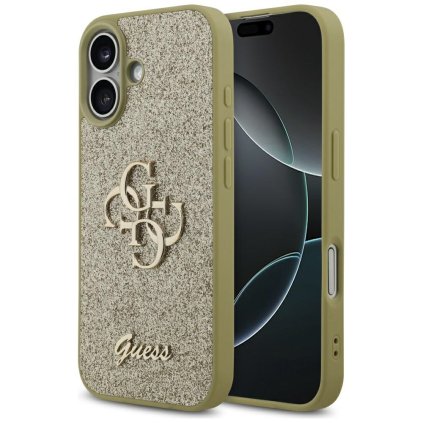 Guess Puzdro Fixed Glitter Big 4G GUHCP17SHG4SGD iPhone 17 zlatá