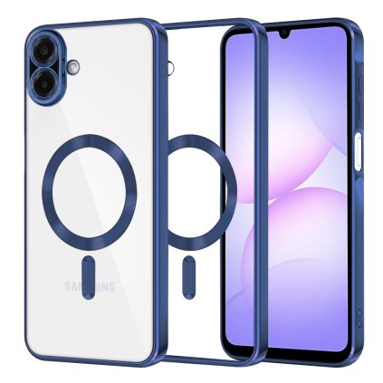 Techsuit Luxury Crystal MagSafe pre Samsung Galaxy A07 4G tmavomodré puzdro