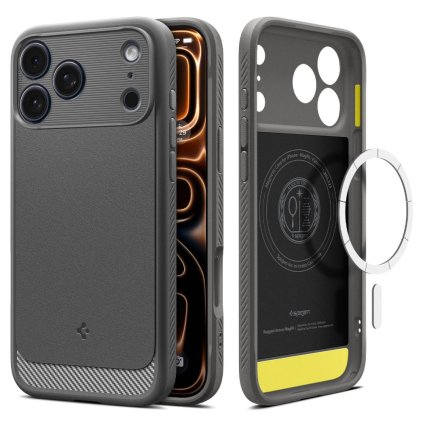 Spigen Rugged Armor MagSafe pre iPhone 17 Pro sive puzdro