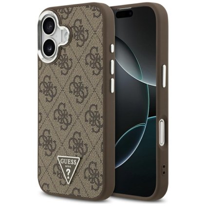 Guess Puzdro 4G Triangle Logo MagSafe iPhone 17 hnedé