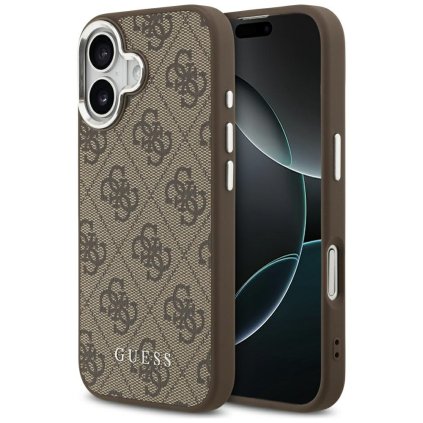 Guess Hardcase 4G Classic Logo MagSafe iPhone 17 Hnedý