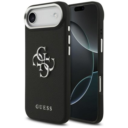 Guess Puzdro 4G Grained Big and Classic Logo iPhone 17 Air čierny