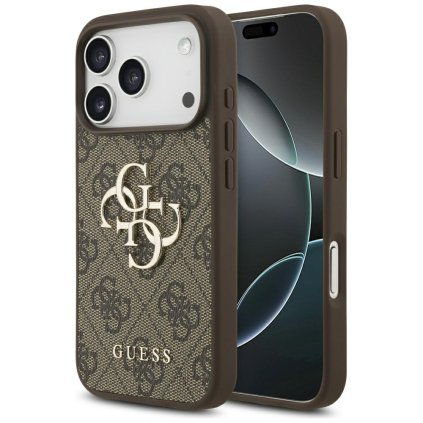 Guess Hardcase 4G Big Logo GUHCP17L4GMGBR iPhone 17 Pro hnede puzdro