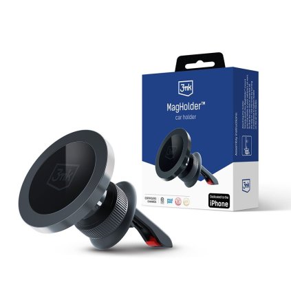 3mk Magnetický držiak do auta MagHolder pre ventiláciu iPhone MagSafe 16 magnetov čierny