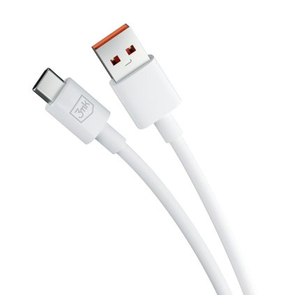 3mk Datový Kábel Hyper USB A na USB C 60W 5A 1.2m biely