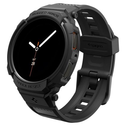 Spigen Rugged Armor Pro pre Samsung Galaxy Watch8 40mm matné čierne puzdro