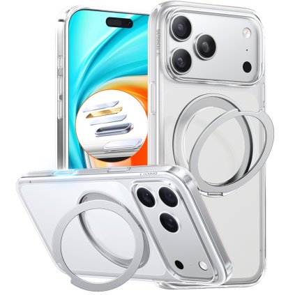 Torras Ostand Pro MagSafe Series pre iPhone 17 Pro priehľadné puzdro