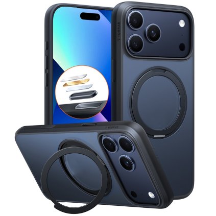 Torras Ostand Pro MagSafe Series iPhone 17 Pro čierne puzdro