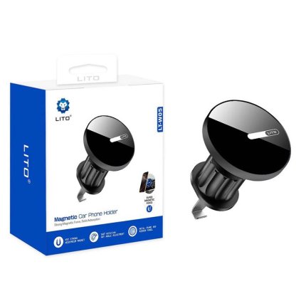 Lito Car Holder LT W05 pre vetrací otvor s magnetom čierny