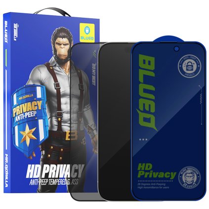 Blueo Anti Peep Privacy Glass iPhone 16 Pro iPhone 17 iPhone 17 Pro čierne