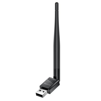 Yesido Wi-Fi adaptér WP11 s externou anténou WiFi4 USB20 150Mbps Plug and Play čierny