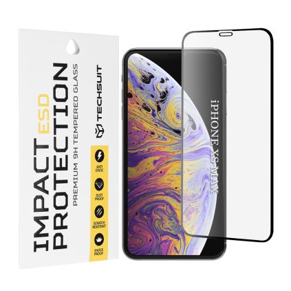 Techsuit ESD Glass pre iPhone XS Max iPhone 11 Pro Max čierny