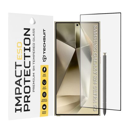 Techsuit ESD Puzdro Sklo pre Samsung Galaxy S24 Ultra čierny