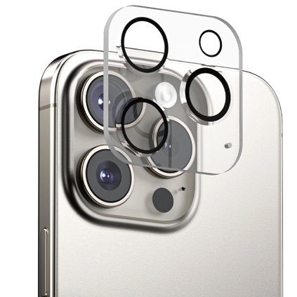 ANANK Puzdro Camera Guard iPhone 16 Pro iPhone 16 Pro Max číra čierna