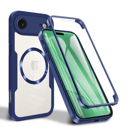 Techsuit ColorVerse 360 MagSafe Series + ochranné sklo iPhone 17 Air modrá