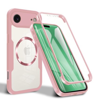 Techsuit ColorVerse 360 MagSafe Series + ochranné sklo iPhone 17 Air ružová
