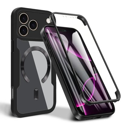 Techsuit ColorVerse 360 MagSafe Series ochranné sklo iPhone 17 Pro čierna