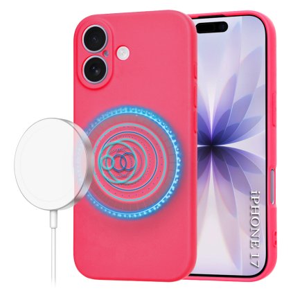 Techsuit SoftFlex MagSafe puzdro pre iPhone 17 ružové
