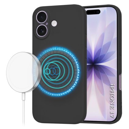 Techsuit SoftFlex MagSafe pre iPhone 17 čierne puzdro