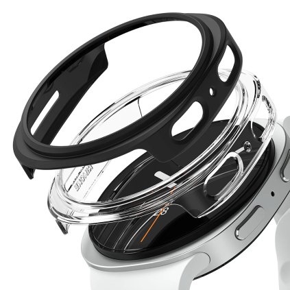 Ringke 2ks Slim puzdro Samsung Galaxy Watch8 44mm číre matné čierne