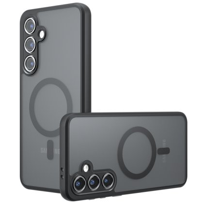 Techsuit PureFrost MagSafe puzdro pre Samsung Galaxy S23 FE v matnej čiernej