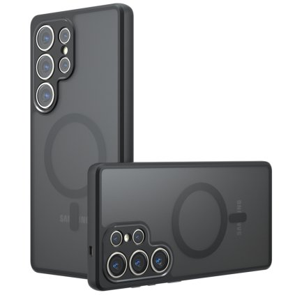 Techsuit PureFrost MagSafe puzdro pre Samsung Galaxy S23 Ultra v matnej čiernej