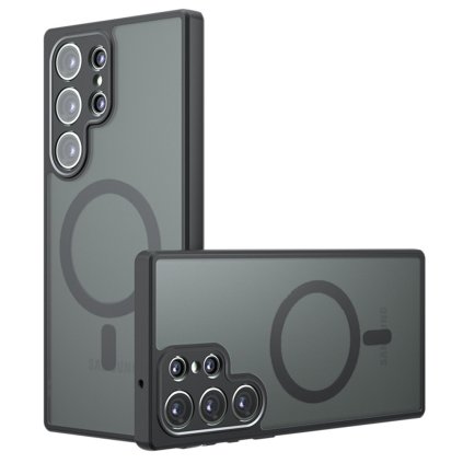 Techsuit PureFrost MagSafe puzdro pre Samsung Galaxy S22 Ultra 5G v matnej čiernej