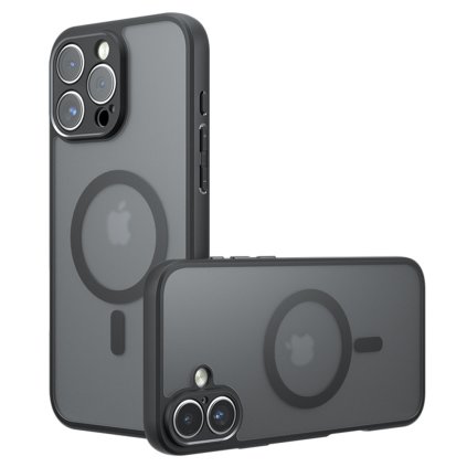 Techsuit PureFrost MagSafe puzdro pre iPhone 16 Pro matná čierna