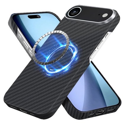 Techsuit Aramid Fiber MagSafe pre iPhone 17 Air čierne puzdro