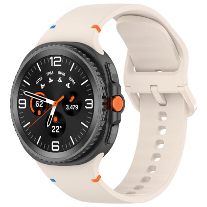 Techsuit remienok Samsung Galaxy Watch8 40mm 44mm Classic kašmírový krém