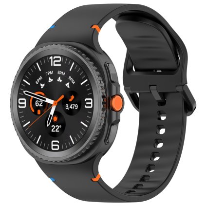 Techsuit remienok Samsung Galaxy Watch8 40mm 44mm Classic cierny