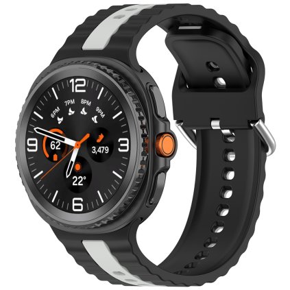 Techsuit remienok Samsung Galaxy Watch8 40mm 44mm Classic cierna seda