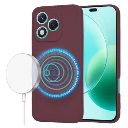 Puzdro Techsuit SoftFlex MagSafe pre Honor 400 Lite slivkovo červené