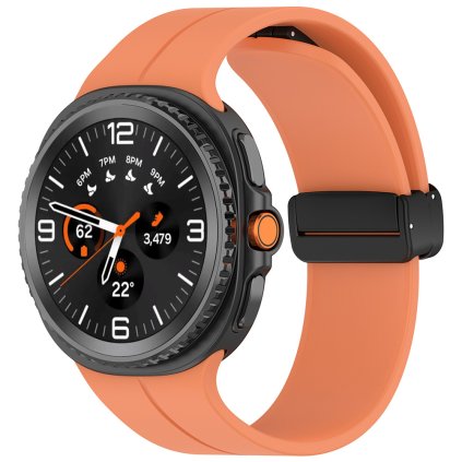 Techsuit remienok Samsung Galaxy Watch8 40mm 44mm Classic oranžové