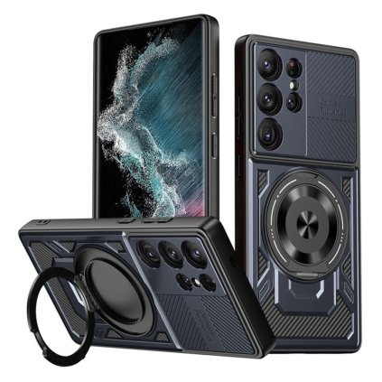 Techsuit RuggedCam pre Samsung Galaxy S22 Ultra 5G modré puzdro