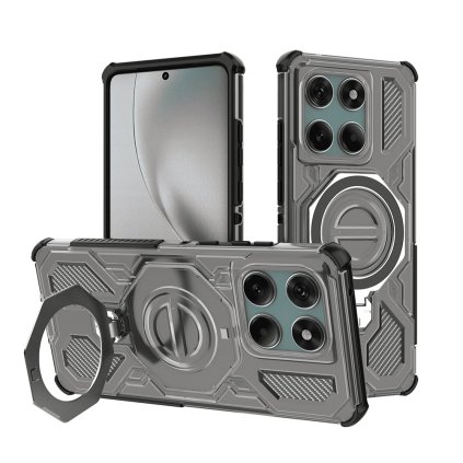 Puzdro Techsuit Carbon Shield PRO pre Motorola Edge 60 Pro dymovo čierne