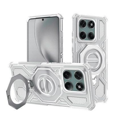 Ochranné puzdro Techsuit Carbon Shield PRO pre Motorola Edge 60 Pro biely priehľadný