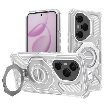 Techsuit Carbon Shield PRO Honor 400 Pro biele priehľadné puzdro