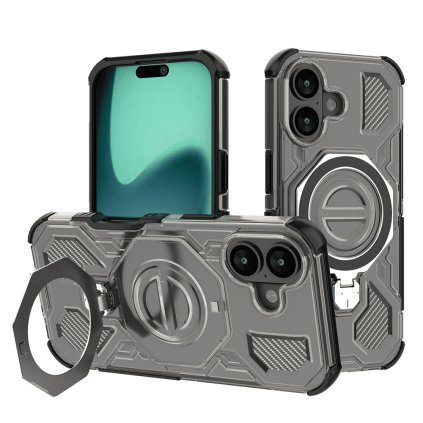 Techsuit Carbon Shield PRO pre iPhone 17 v dymovej čiernej farbe