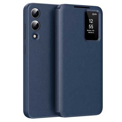 Techsuit SmartView Series pre Samsung Galaxy S25 Edge modré puzdro