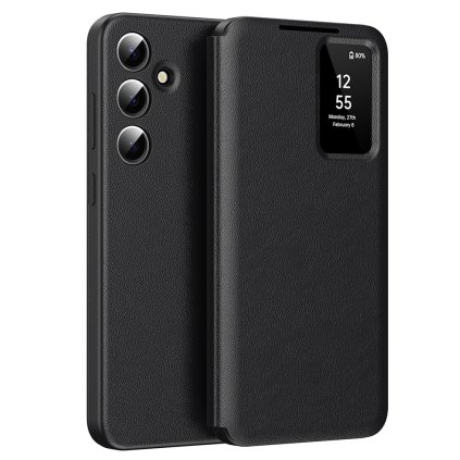 Techsuit SmartView Series pre Samsung Galaxy S24 čierne puzdro