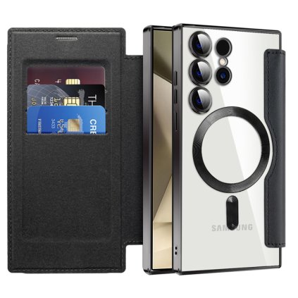 Puzdro na knihu Techsuit SmartMag pre Samsung Galaxy S24 Ultra čierne