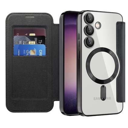 Puzdro na knihu Techsuit SmartMag pre Samsung Galaxy S23 Plus čierne