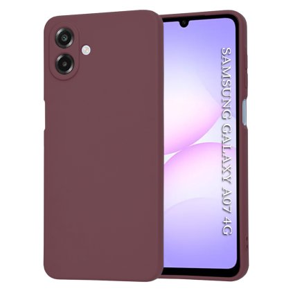 Techsuit SoftFlex pre Samsung Galaxy A07 4G slivkovo červené puzdro