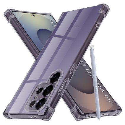 Techsuit silikónové puzdro Samsung Galaxy S25 Ultra dymovo čierne