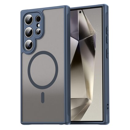 Techsuit HaloFrost II MagSafe pre Samsung Galaxy S24 Ultra tmavomodré puzdro