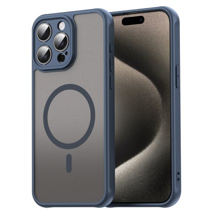 Techsuit HaloFrost II MagSafe pre iPhone 15 Pro Max námornícka modrá